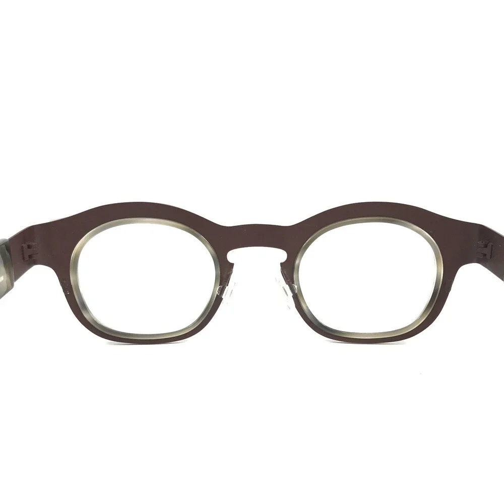 Anne & Valentin Eyeglasses Frames FREELANCE A26 Matte Brown Gray Horn 45-30-130